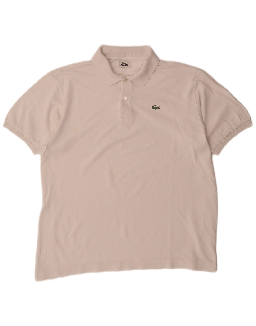 Ανδρικό πουκάμισο πόλο Lacoste Νούμερο 7 2XL Λευκό βαμβακερό