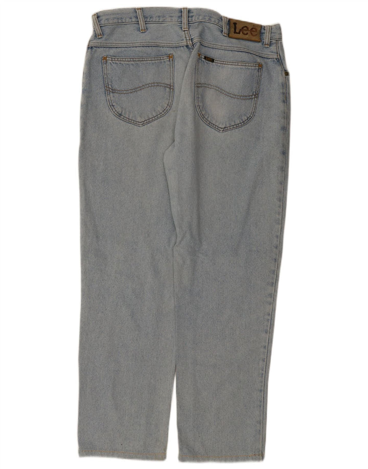 Lee Mens Phoenix Straight Jeans W38 L29 Μπλε βαμβακερό