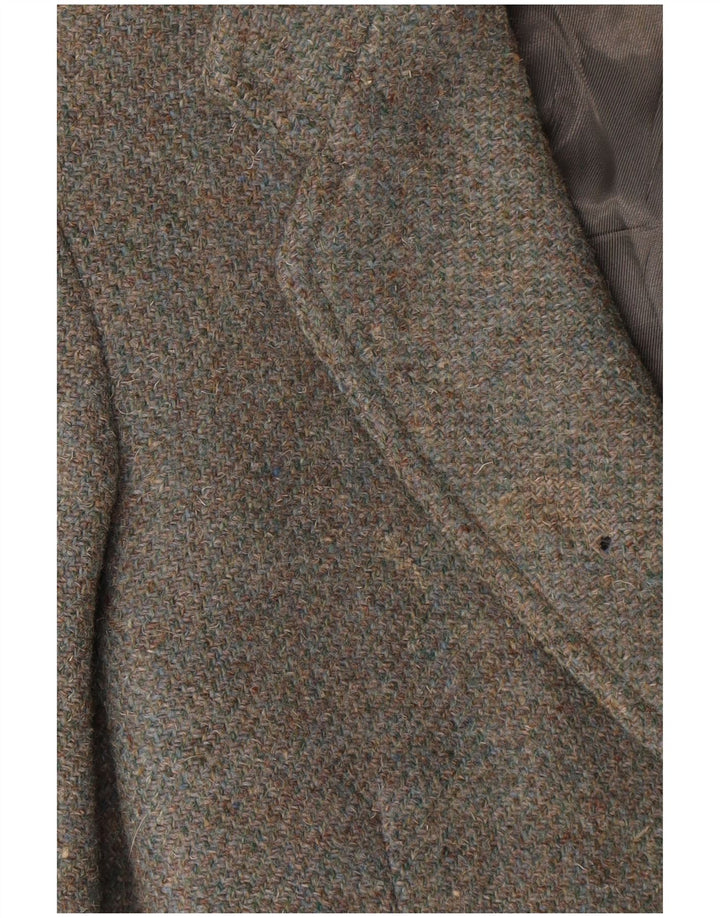 Harris Tweed Ανδρικό σακάκι 2 κουμπιών σακάκι UK 36 Small Grey Wool