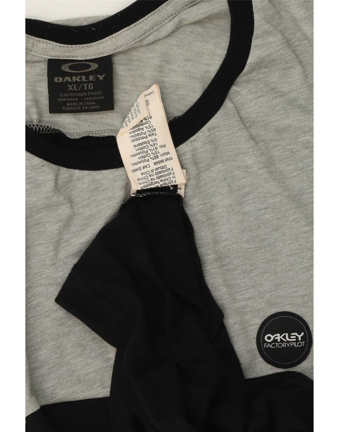 Ανδρικό T-Shirt Oakley Top XL Μαύρο Colourblock Πολυεστέρας
