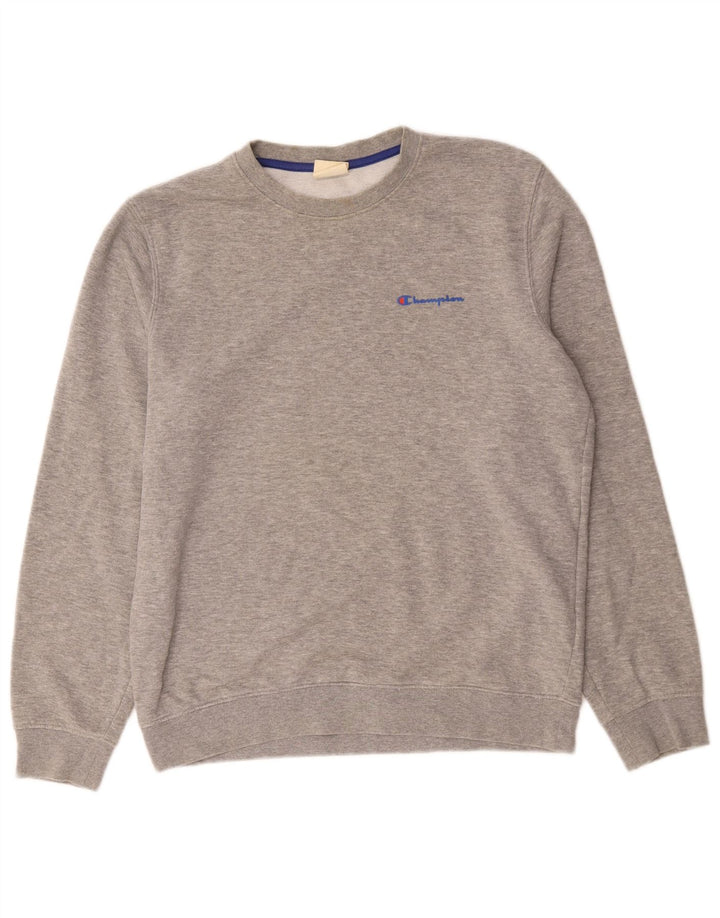 Ανδρική φούτερ Champion Jumper από βαμβακερό μεσαίο γκρι
