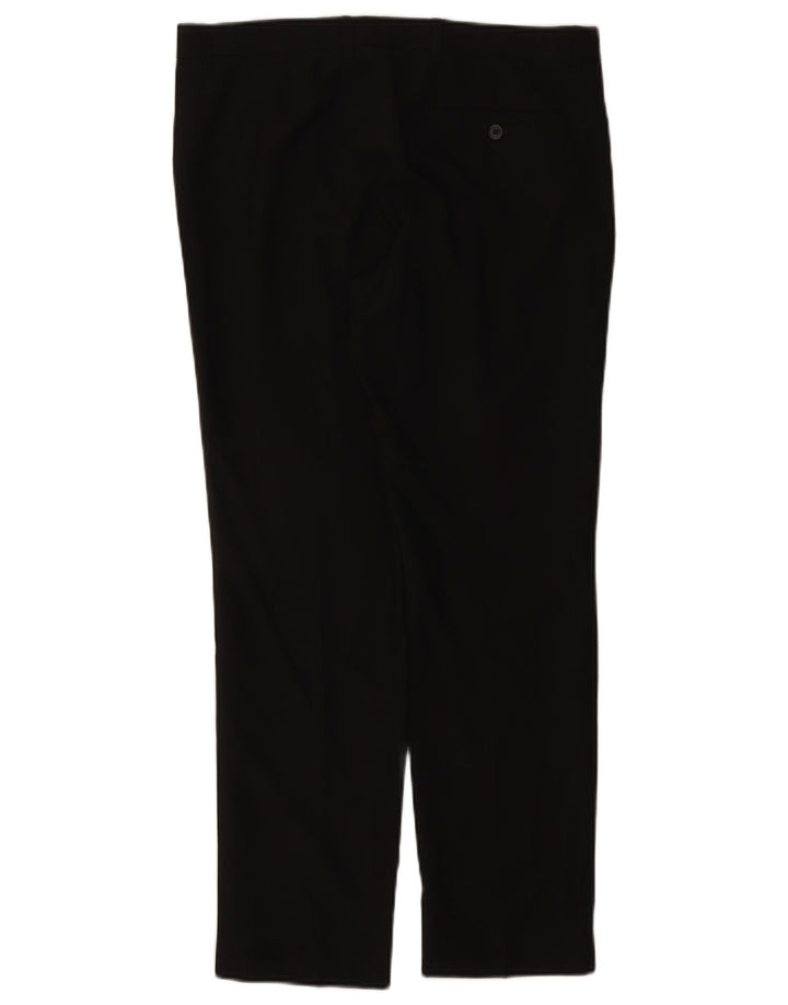 Marks & Spencer Ανδρικό ίσιο παντελόνι Chino W34 L29 Μαύρο πολυεστέρα
