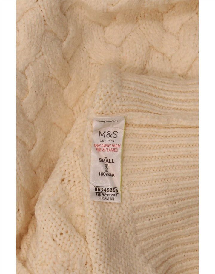 Marks & Spencer Γυναικείο πουλόβερ με λαιμό χελώνα UK 10 Small Beige