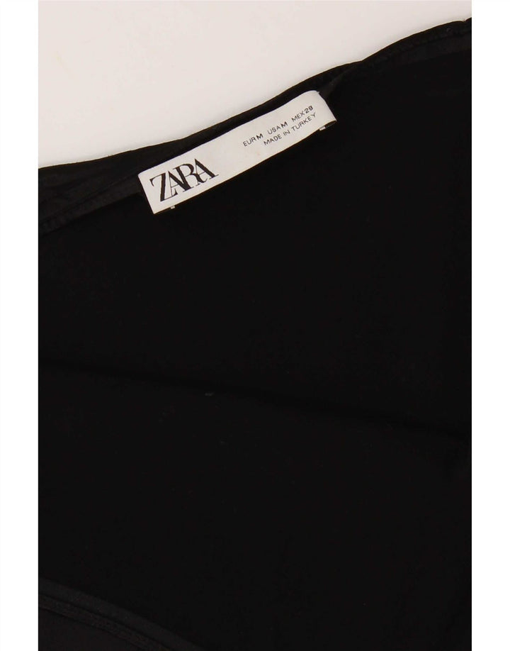 Zara Γυναικεία φούστα A-Line Medium W28 Black Viscose