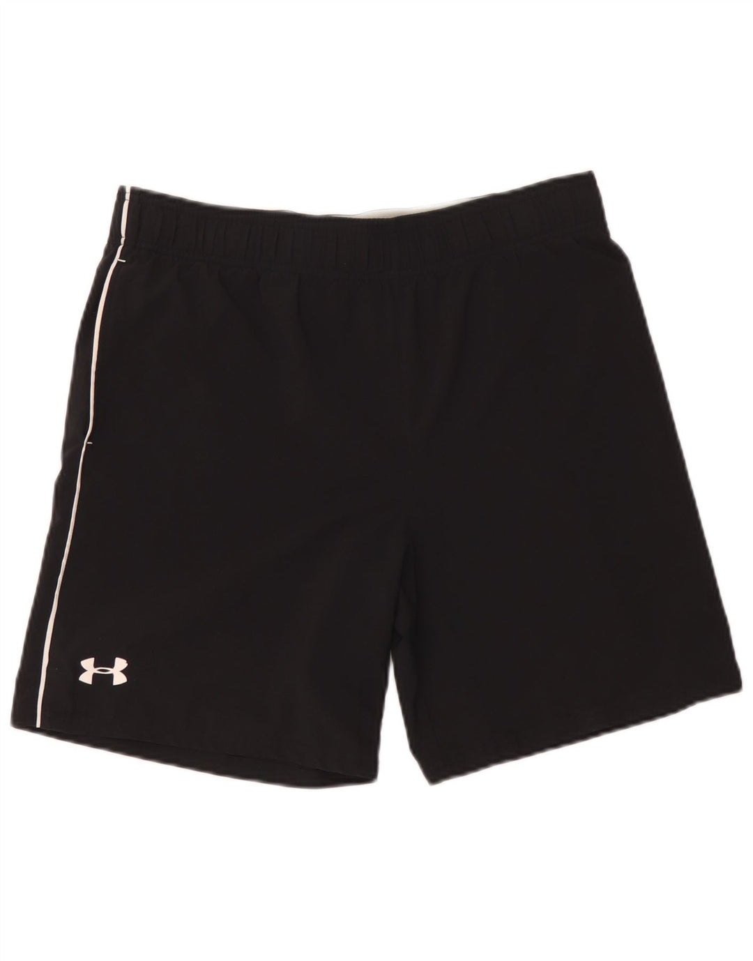 Ανδρικό γραφικό αθλητικό σορτς Under Armour, μεσαίο μαύρο πολυεστέρα