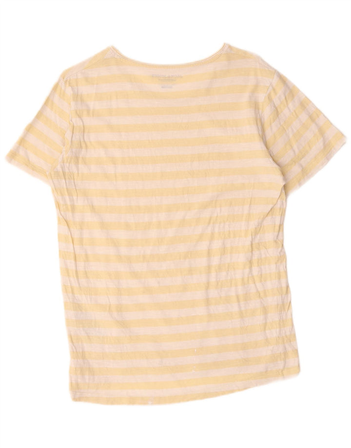 Jack & Jones Ανδρικό T-Shirt Μπλουζάκι από μεσαίο κίτρινο βαμβακερό ριγέ