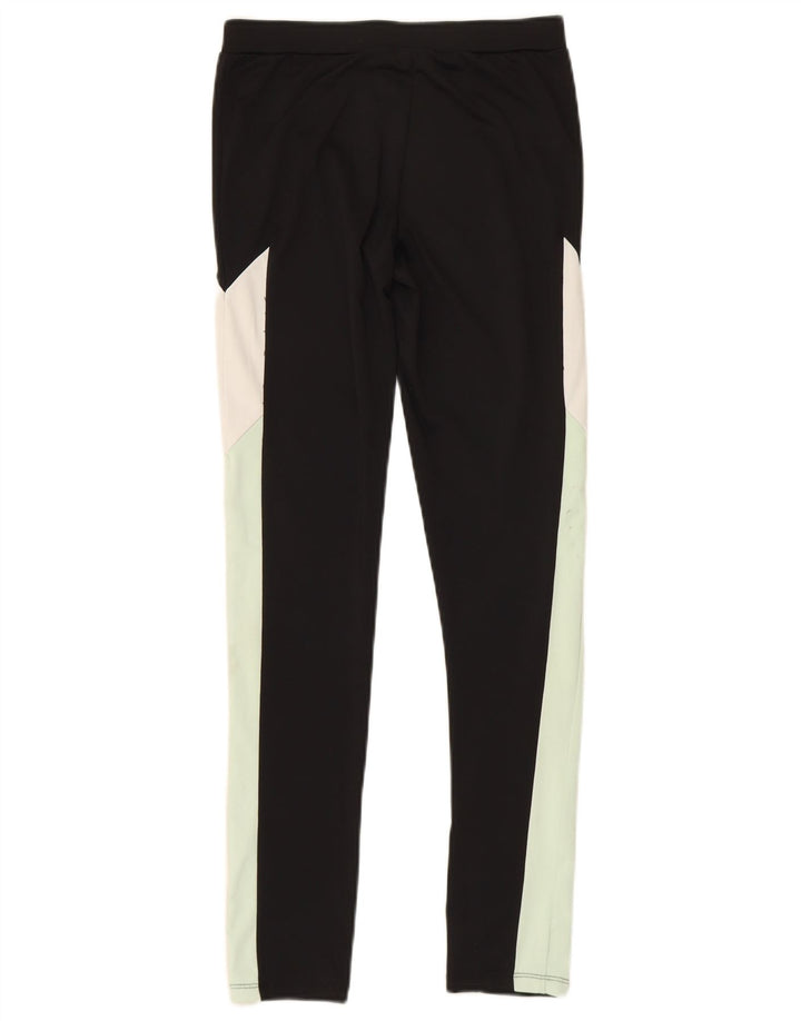 ELLESSE Girls Leggings 13-14 Years  Black Colourblock Polyester