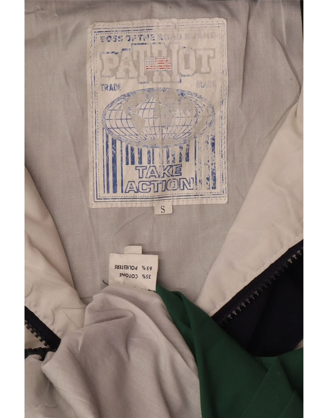 Ανδρικό Patriot Bomber Jacket UK 36 Small Green Colourblock Βαμβακερό