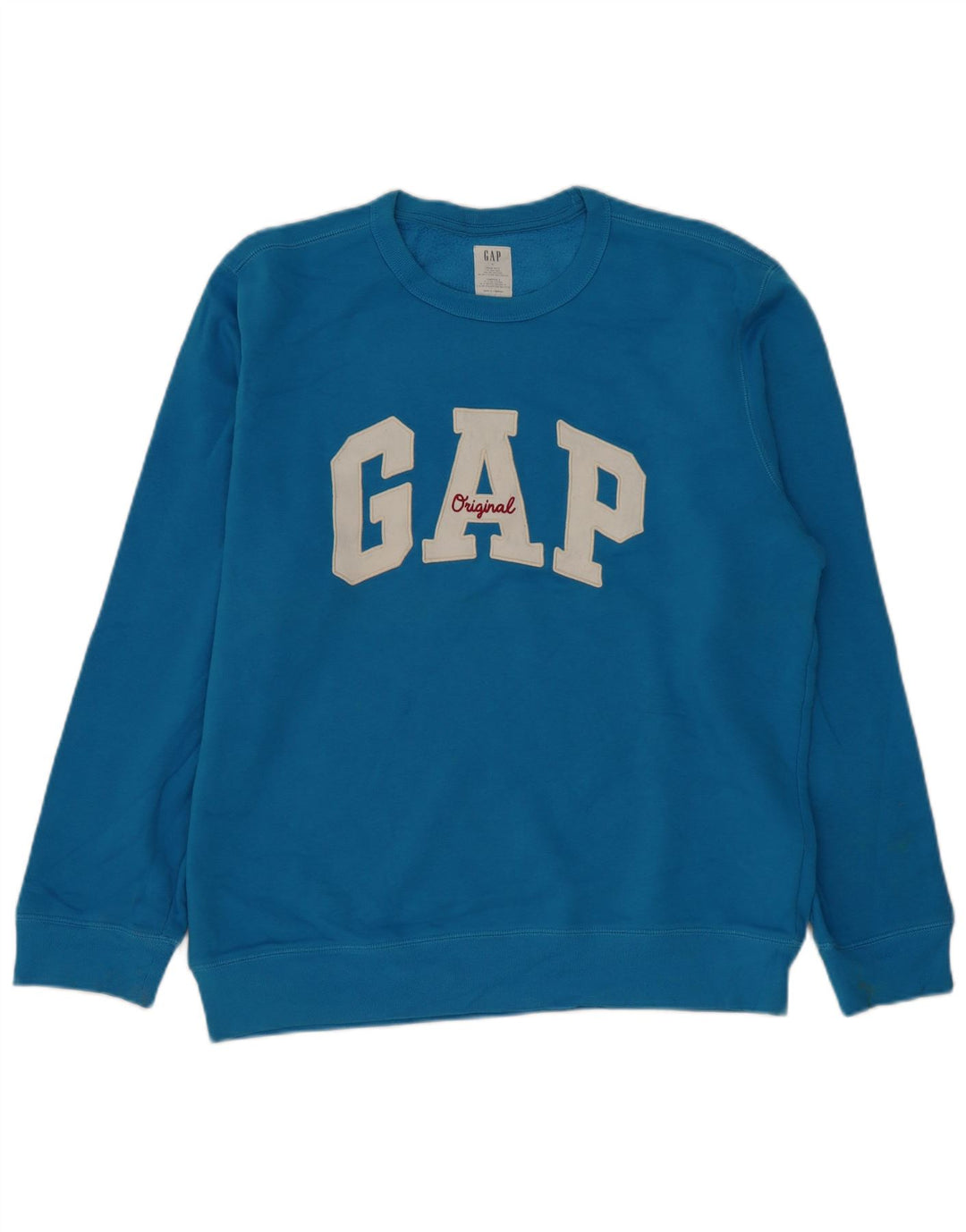 Ανδρικό γραφικό φούτερ Gap Jumper μεγάλο μπλε βαμβακερό