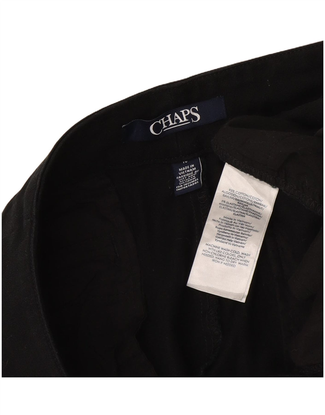 CHAPS Γυναικείο ίσιο παντελόνι Capri US 16 2XL W38 L19 Navy Blue Cotton