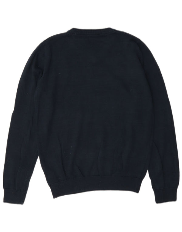 Marks & Spencer Boys πουλόβερ με λαιμόκοψη με V λαιμόκοψη 11-12 ετών Ναυτικό βαμβακερό