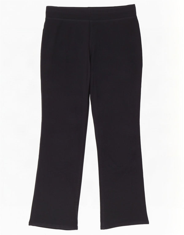 Marks & Spencer Γυναικεία φόρμα παντελόνια UK 16 Large Black Cotton