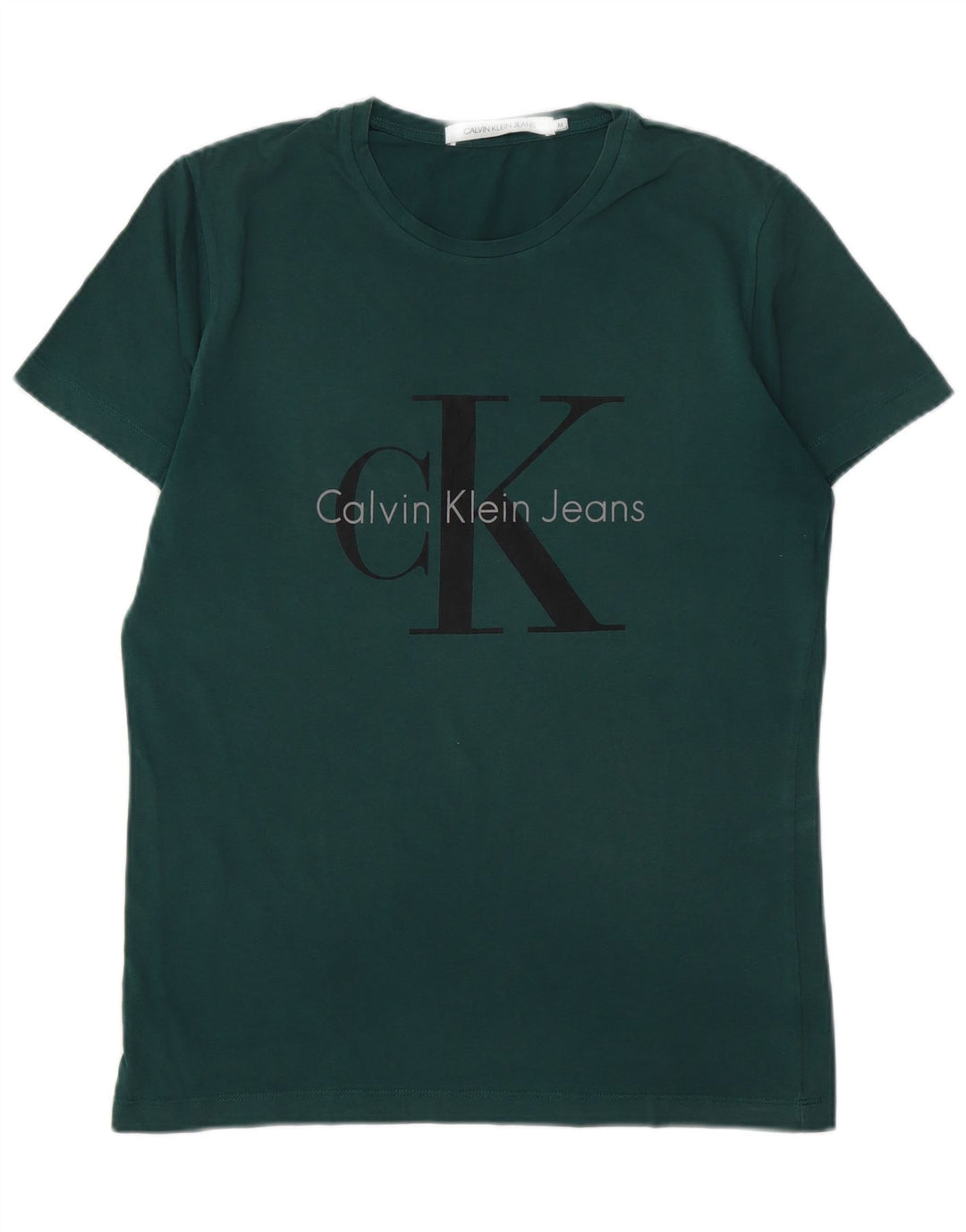 Ανδρικό γραφικό T-shirt CALVIN KLEIN JEANS Τοπ Μεσαίο πράσινο