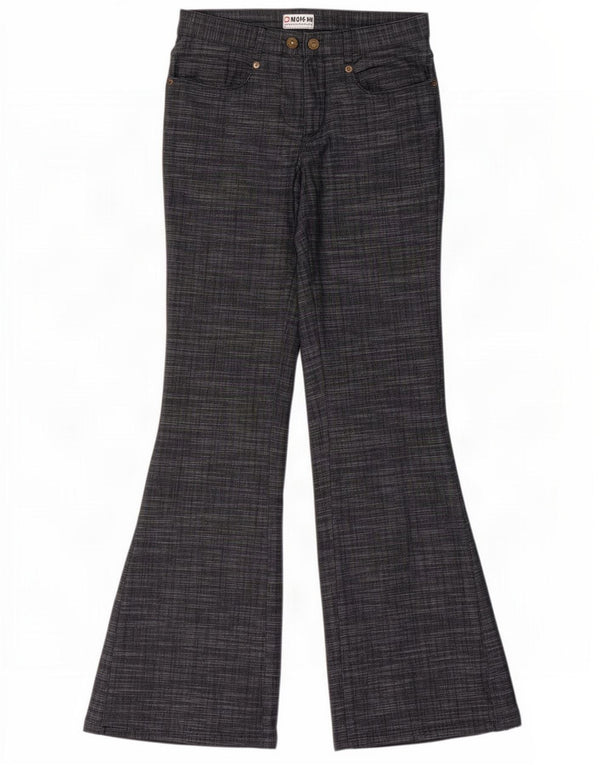 Morgan Γυναικείο Flare Casual Παντελόνι EU 38 Medium W28 L32 Navy Blue Flecked
