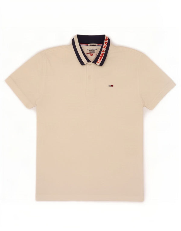 Tommy Hilfiger Ανδρικό πουκάμισο ράγκμπι με κανονική φόρμα με γραφικό μεσαίο λευκό