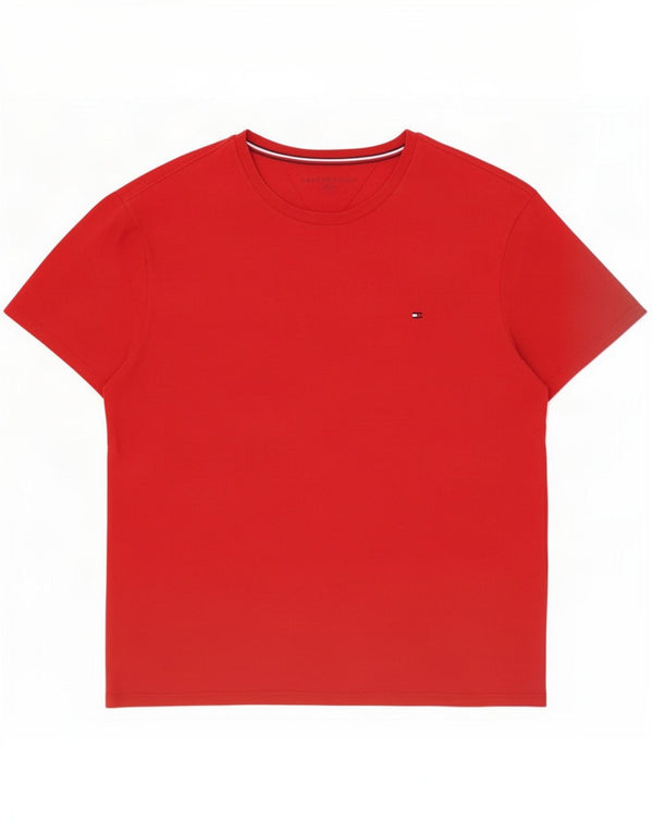 Ανδρικό T-Shirt Tommy Hilfiger Top μεγάλο κόκκινο βαμβακερό