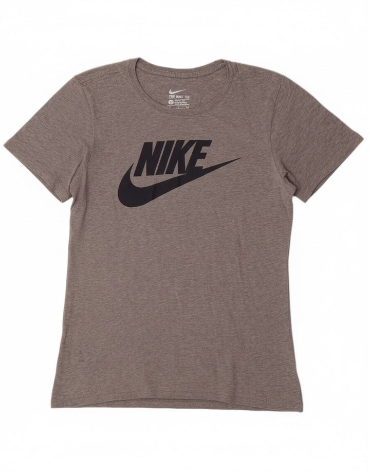 Ανδρικό γραφικό μπλουζάκι Nike, μικρό γκρι βαμβακερό