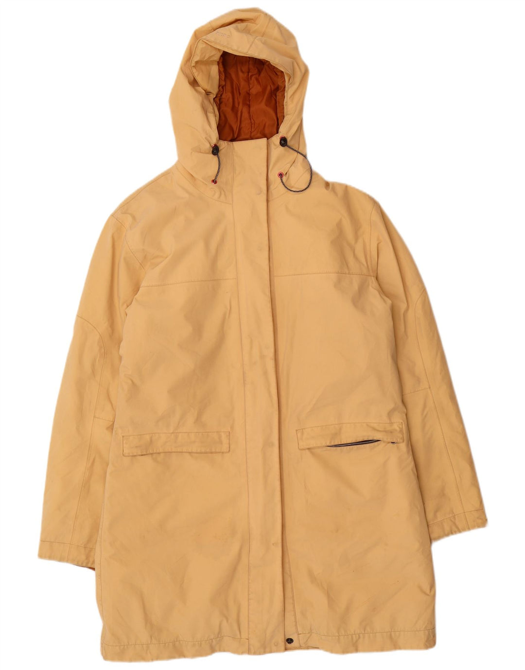 Vintage Γυναικείο Πανωφόρι με Κουκούλα IT 46 Large Yellow Nylon