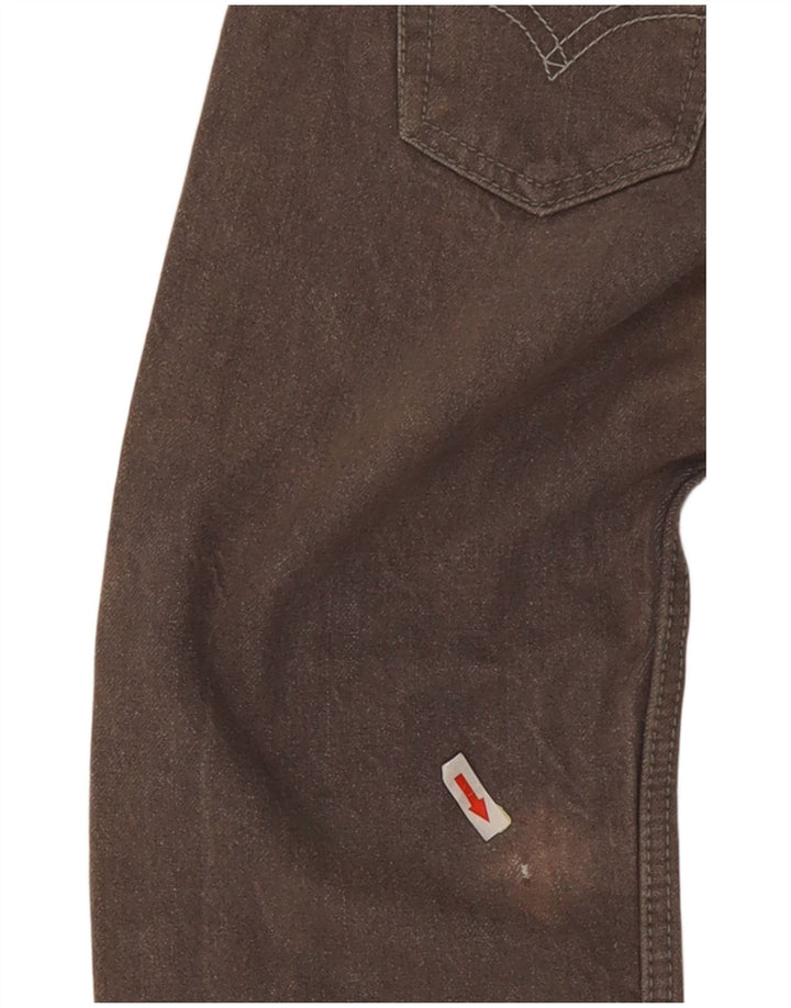 Levi's Womens 505 Regular Straight Jeans W25 L25 Γκρι βαμβακερό