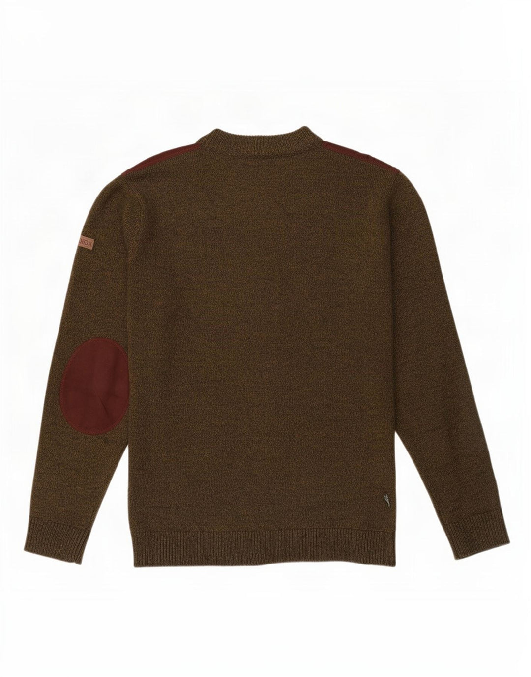 Ανδρικό πουλόβερ κρουστών Crew Neck Jumper Μεγάλο Χακί Χρώμα Ακρυλικό