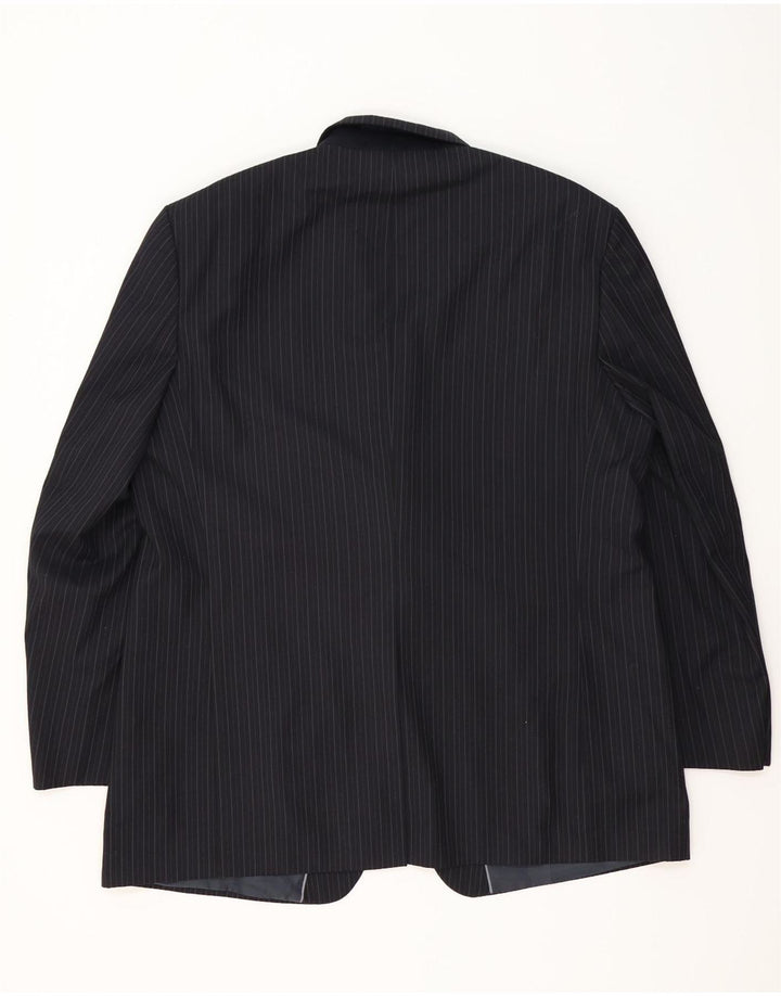 Marks & Spencer Ανδρικό μπλέιζερ με 3 κουμπιά μπουφάν UK 48 2XL Navy Blue Pinstripe
