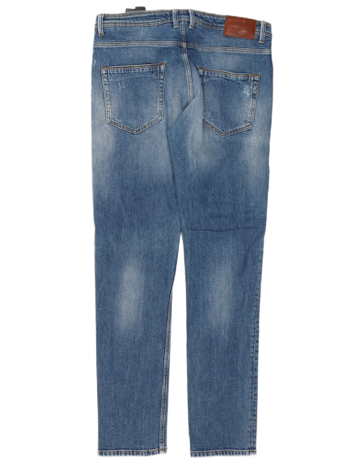 Zara Ανδρικό Slim Jeans EU 42 Large W32 L32 Blue