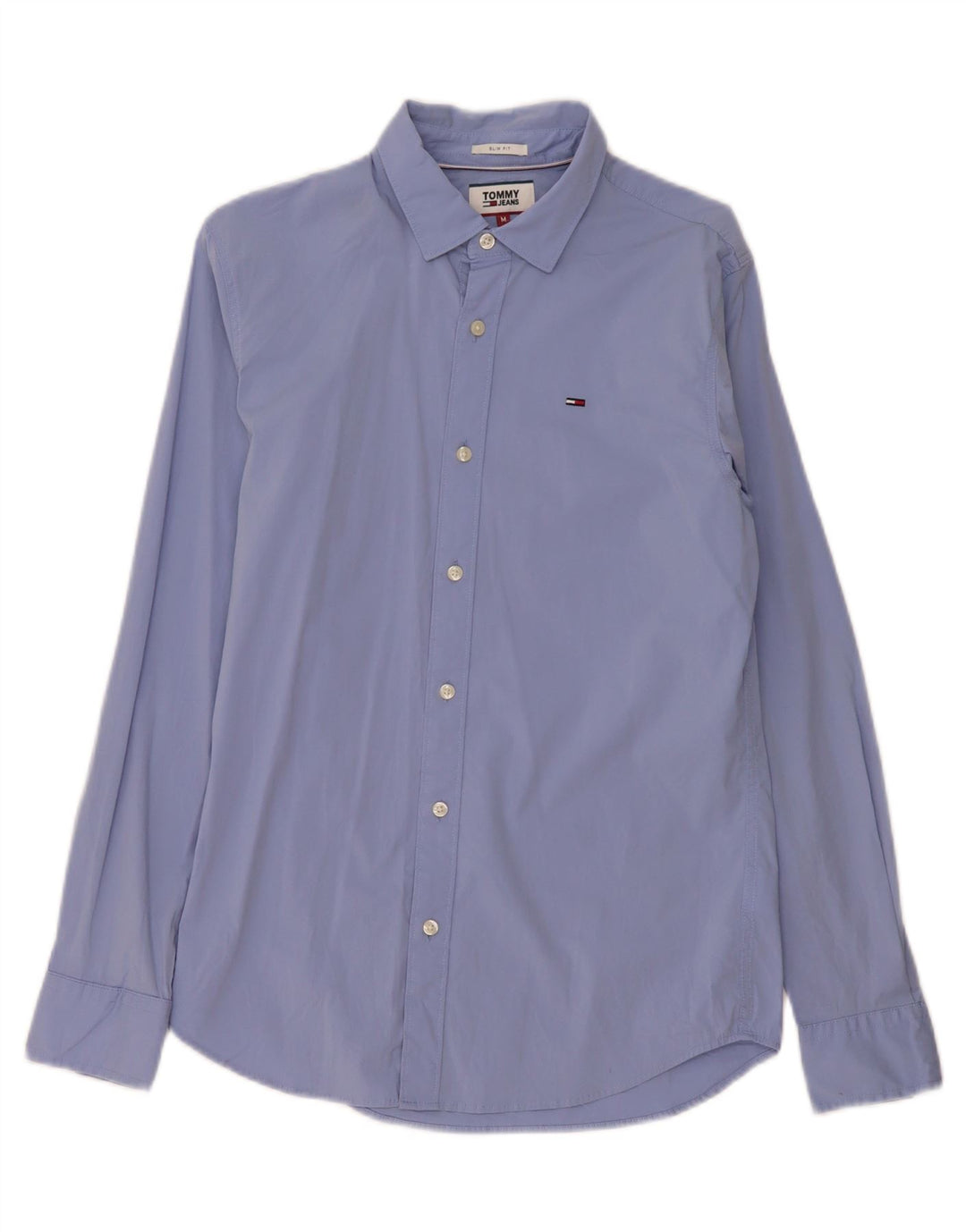 Ανδρικό πουκάμισο Tommy Hilfiger Slim Fit Μεσαίο μπλε βαμβακερό