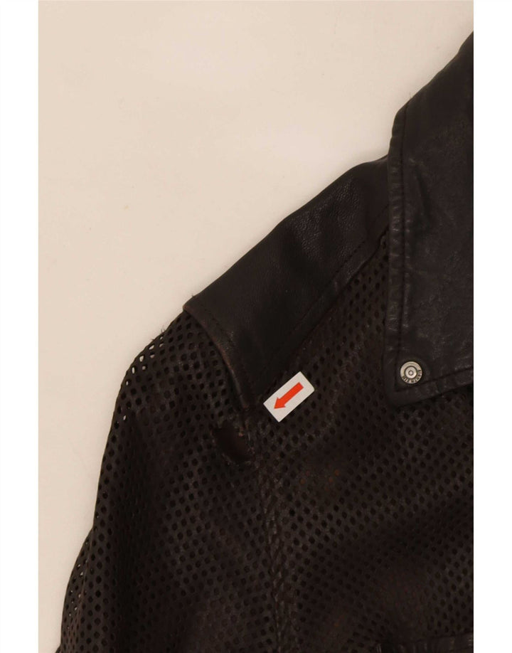 Eighth Sin Γυναικείο Δερμάτινο Μπουφάν Biker UK 10 Small Brown