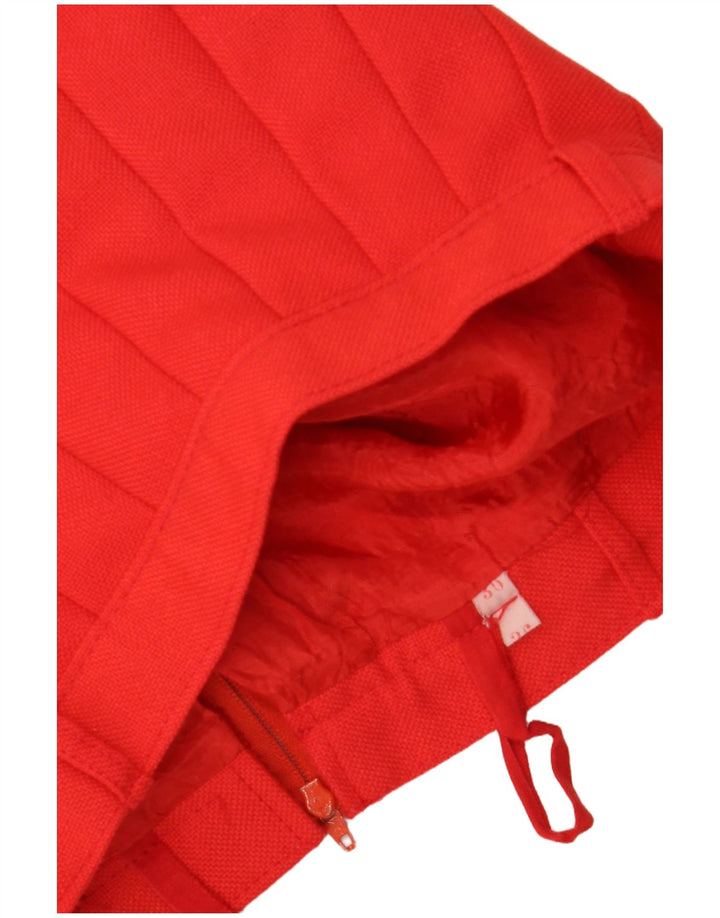 Γυναικεία Φούστα Πλισέ μαχαιριού VINTAGE IT 36 XS W24 Κόκκινη