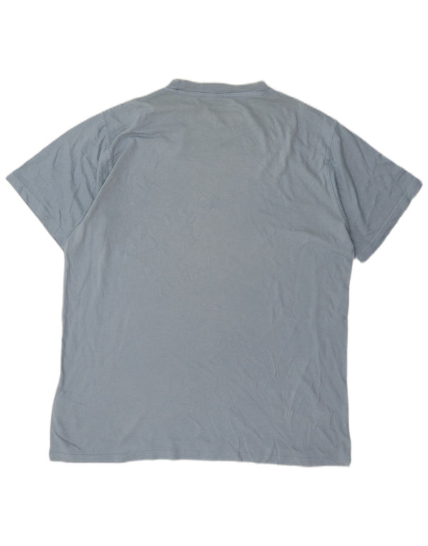 Μπλουζάκι Weird Fish Graphic T-Shirt Top μεγάλο μπλε βαμβακερό