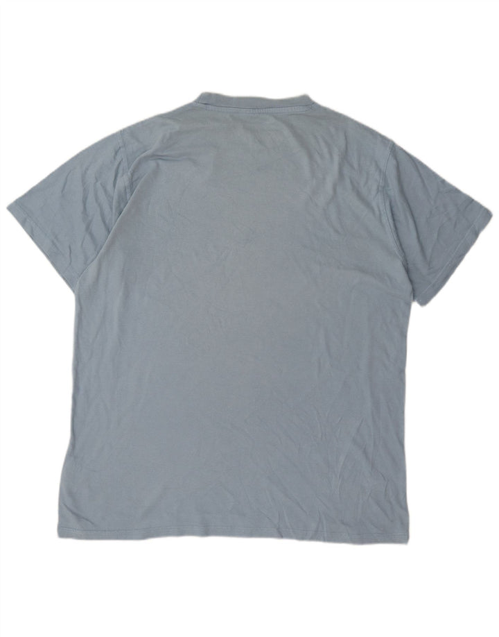 Μπλουζάκι Weird Fish Graphic T-Shirt Top μεγάλο μπλε βαμβακερό
