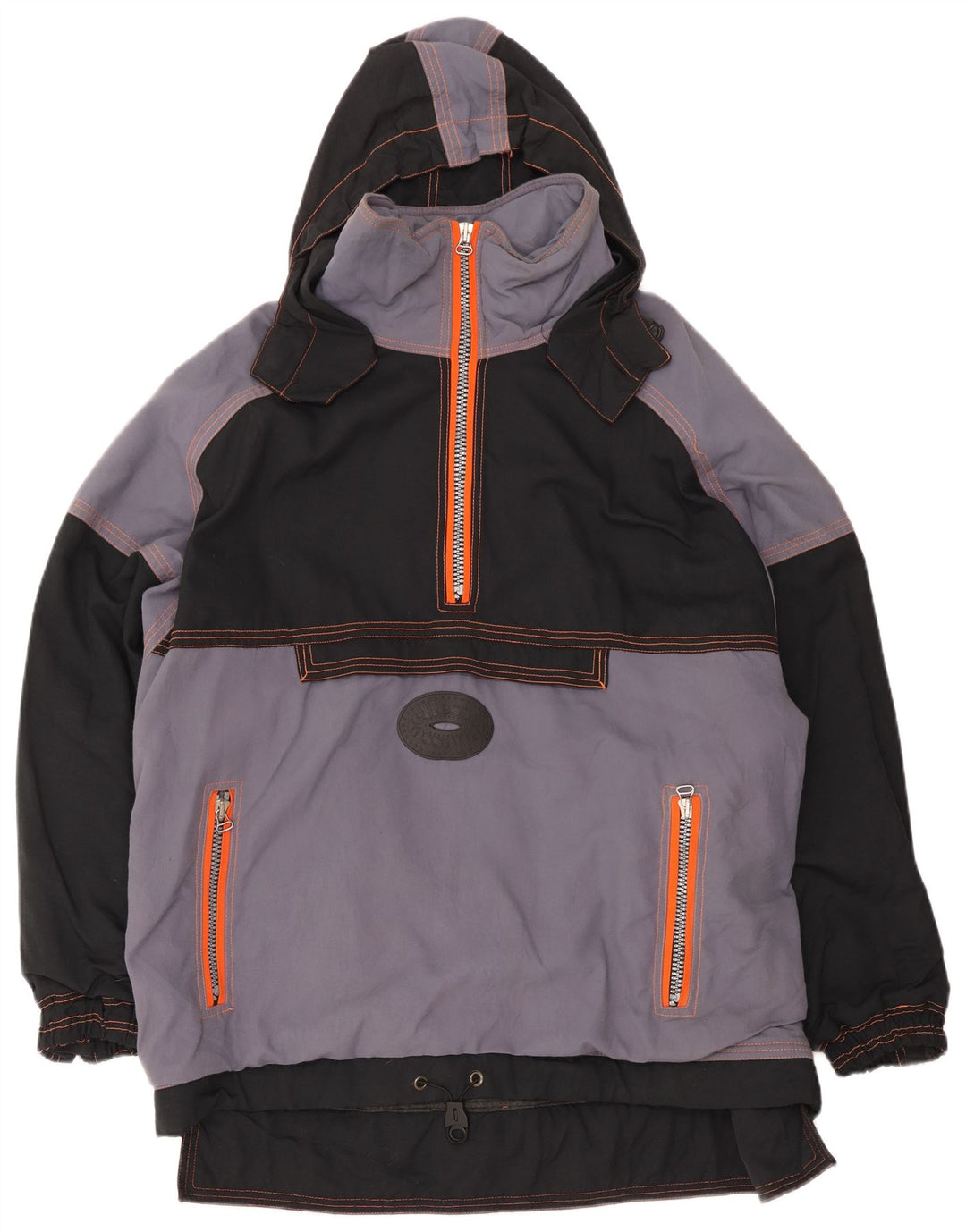 Ellesse Ανδρικό μπουφάν πουλόβερ σκι με κουκούλα UK 42 XL Γκρι πολυαμίδιο
