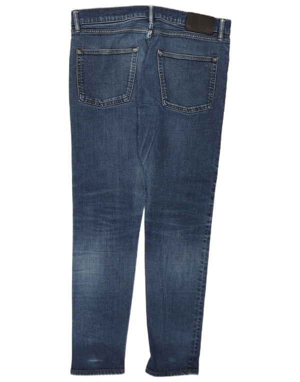 Ανδρικά Skinny Jeans Marks & Spencer W34 L28 Blue Cotton