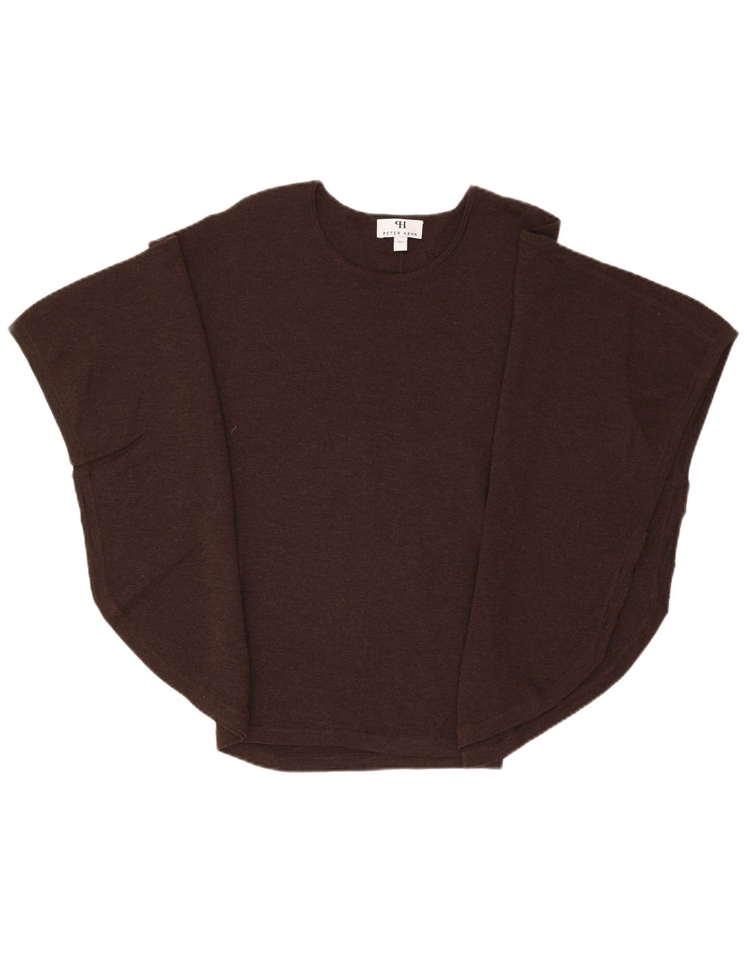 Peter Hahn Γυναικείο Poncho Jumper UK 14 Medium Brown