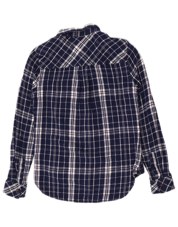 Tommy Hilfiger κορίτσι φανέλα πουκάμισο 8-9 ετών Small Navy Blue Check Viscose