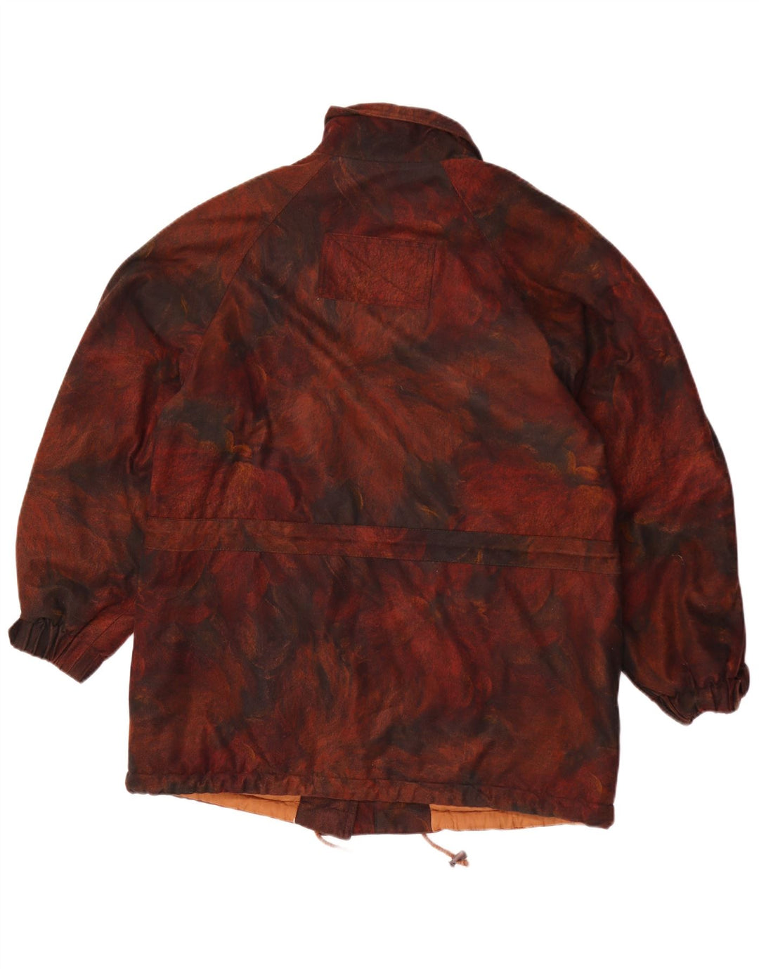 Vintage Γυναικείο Windbreaker Jacket UK 18 XL Brown Floral Polyester