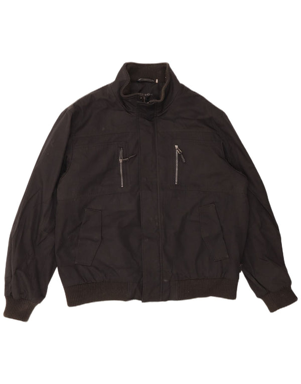 CALVIN KLEIN Ανδρικό Bomber Jacket UK 40 Large Black Polyester