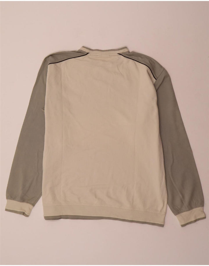 Ανδρική φούτερ ASICS Jumper 2XL Off White Colourblock Βαμβακερή