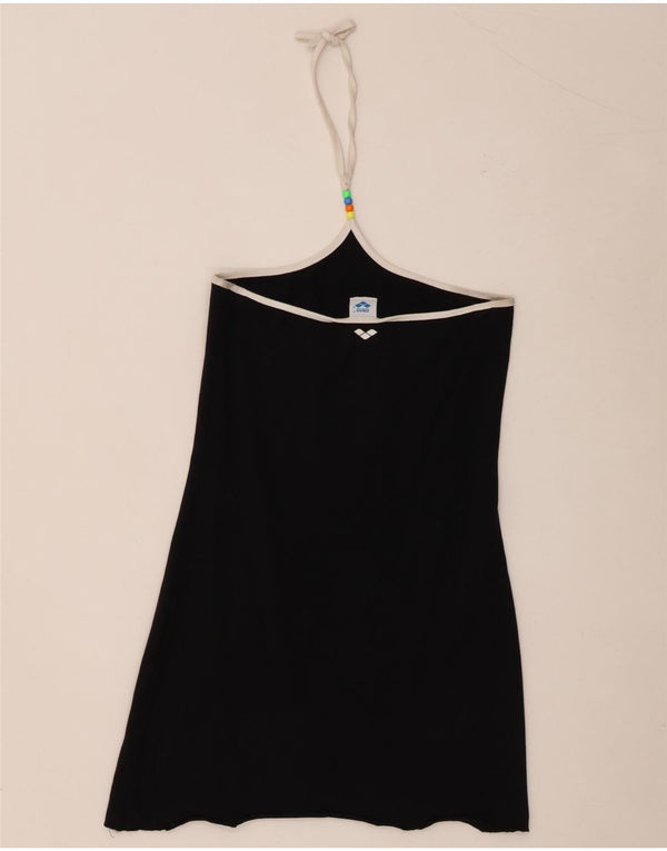 Arena Γυναικείο Mini Halter Φόρεμα UK 6 XS Μαύρο βαμβακερό