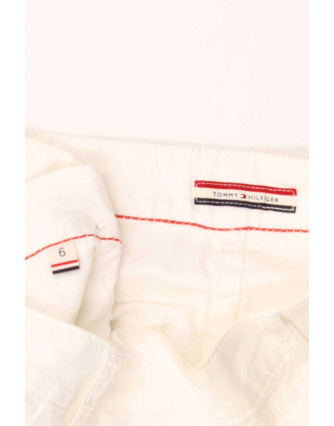 Tommy Hilfiger Γυναικείο Σορτς Chino US 6 Medium W32 Λευκό βαμβακερό