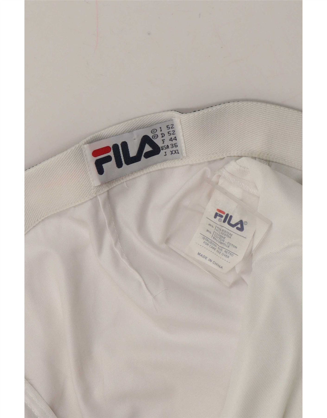 Fila Ανδρικό σορτς Chino IT 52 XL W38 Λευκό πολύχρωμο πολυεστέρα
