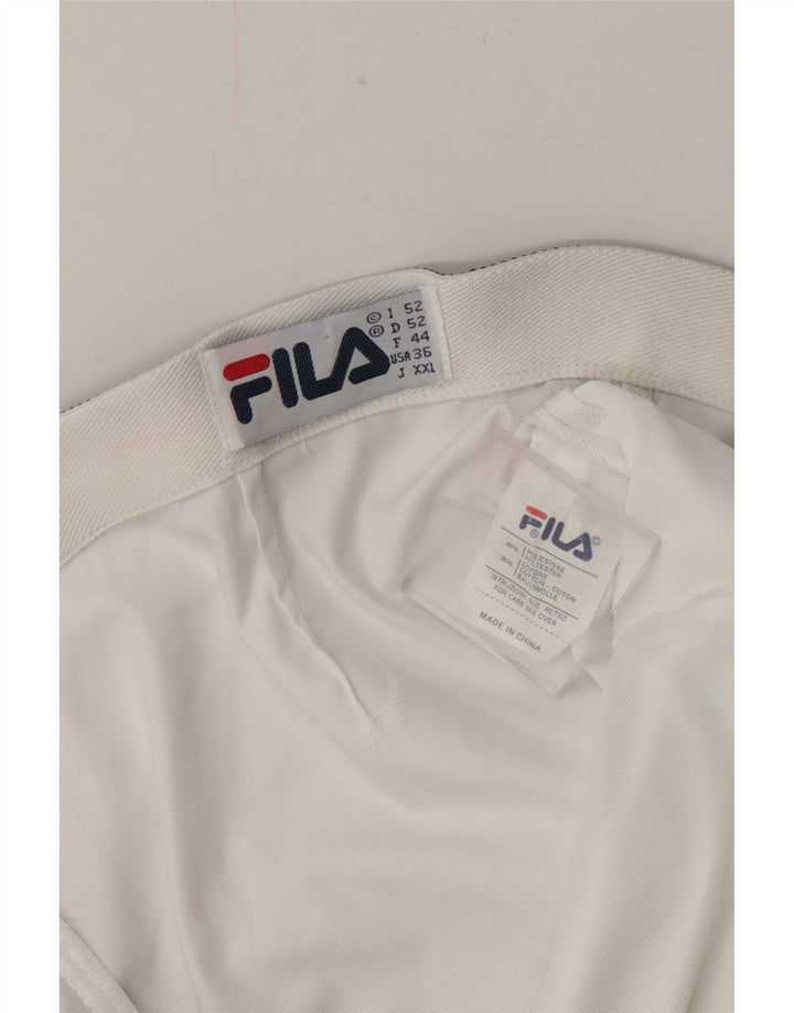 Fila Ανδρικό σορτς Chino IT 52 XL W38 Λευκό πολύχρωμο πολυεστέρα