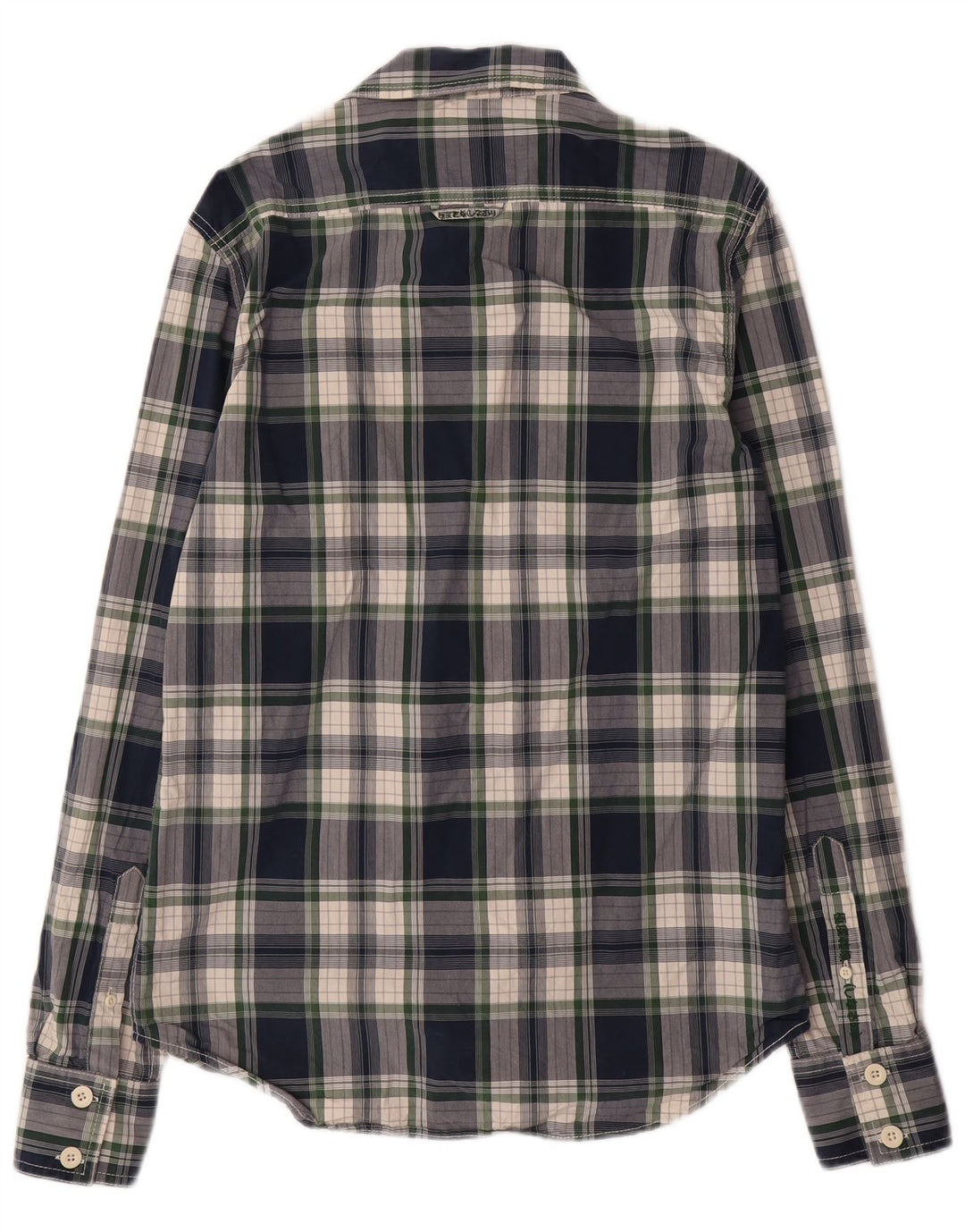 Ανδρικό πουκάμισο SUPERDRY Large Navy Blue Check Cotton