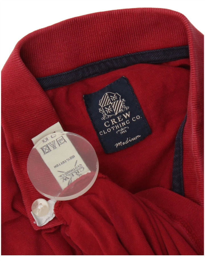 Ανδρικό μπλουζάκι πόλο Crew Clothing, μεσαίο κόκκινο βαμβακερό
