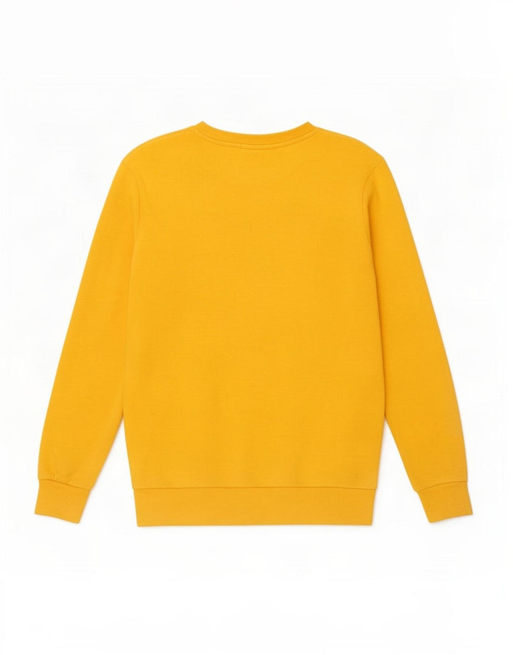 Ανδρικό φούτερ Zara Jumper Μεσαίο κίτρινο βαμβακερό