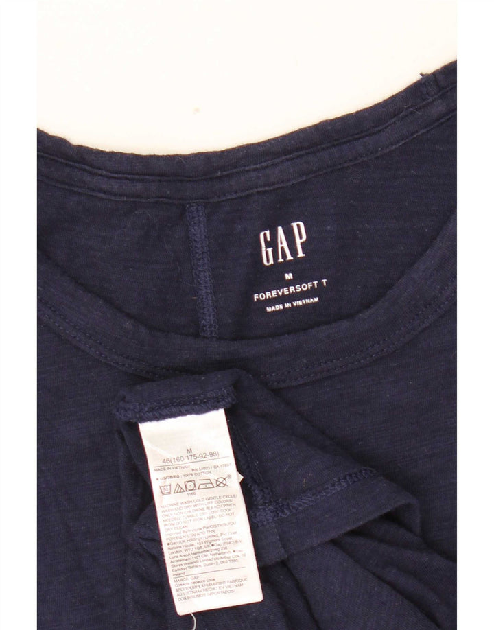Gap Γυναικείο T-Shirt Top UK 12 Medium Navy Blue βαμβακερό