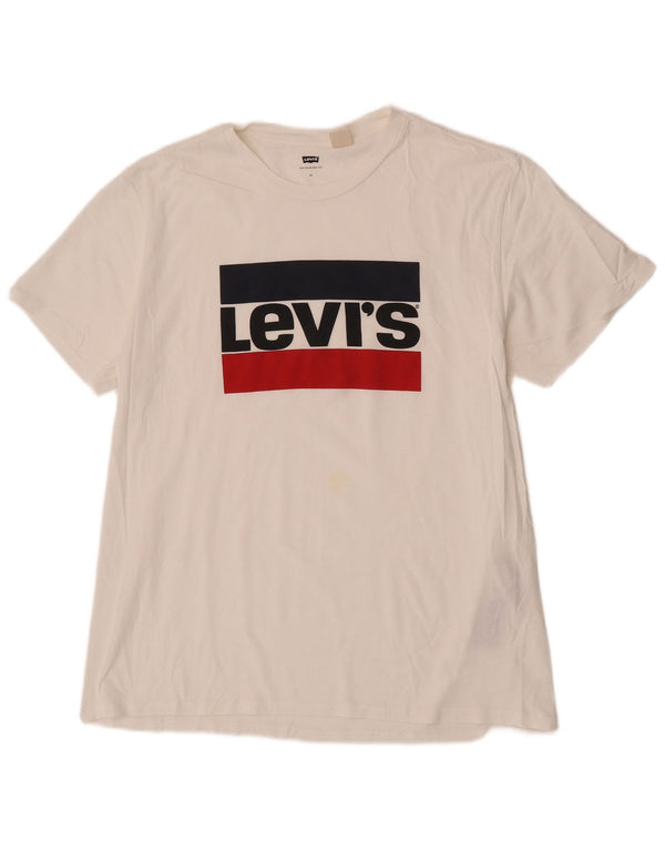 Ανδρικό γραφικό T-Shirt Levi's Top XL Λευκό βαμβακερό