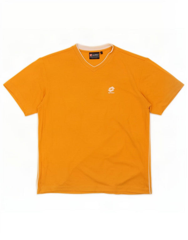 Lotto Ανδρικό T-Shirt Top XL Πορτοκαλί βαμβακερό