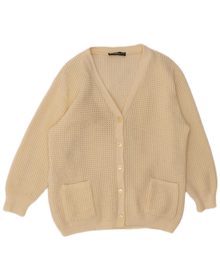 Γυναικείο πουλόβερ VINTAGE Ζακέτα IT 48 XL Off White Πολυακρυλικό