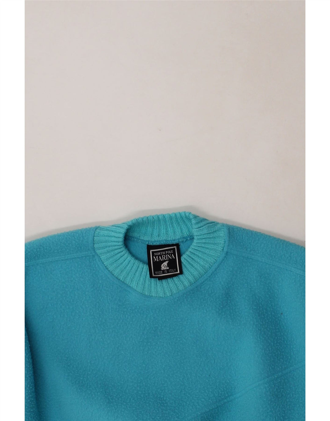 NORTH POLE Mens Fleece Jumper Large Turquoise Vintage North Pole and Second-Hand North Pole from Messina Hembry 
